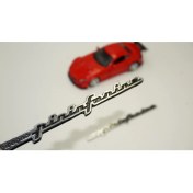 Resim DK Tuning Pininfarina Designo Çamurluk Yanı Krom Metal Amblem Arma Seti 