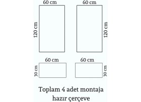 Resim Decogold Decozza Dekoratif Boyanabilir 2,5 cm Duvar Çıtası Hazır Kesimli Paket 