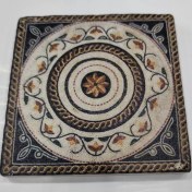 Resim Şeker Portakalım Dekoratif Figürlü Doğal Taş Banyo Gider Kapağı Süsü Tekli 10X10 cm 