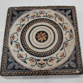 Resim Şeker Portakalım Dekoratif Figürlü Doğal Taş Banyo Gider Kapağı Süsü Tekli 10X10 cm 