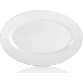 Resim Lokanta Tipi Kayık Tabak Servis Tabağı 22cm 