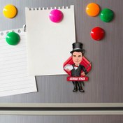 Resim Hokkabaz Erkek Karikatürlü Buzdolabı Magneti 