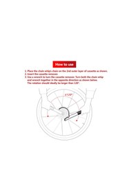 Resim TOOPRE TP-215 Bisiklet Zincirli Kaset Tutucu 