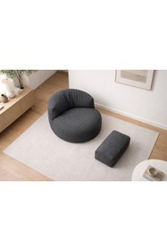 Resim PATARA HOME Mila Modell Puff & Armut Koltuk 2'li Relax Koltuk 