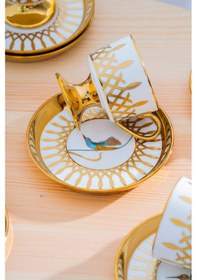 Resim Leoni 6 Kişilik Kahve Fincan Takımı - 90 Ml Çok Renkli 