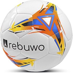 Resim Rebuwo 5 Numara Sert Zemin Futbol Topu Halı Saha Topu Turuncu 
