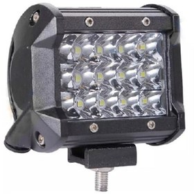 Resim Off Road Led Lamba Delici Beyaz Kare Sis Farı Projektör 36w 12 Led Metal Çalışma Lambası 1 Adet 