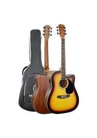 Resim Maxword Mcg-750sb-amp Kaliteli Eq 25w Amfili Elektro Akustik Gitar Seti 