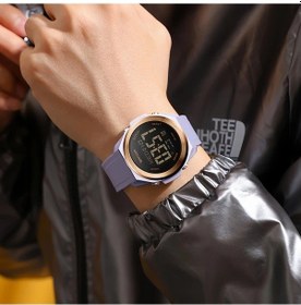 Resim Gaojunshop01 Siyah Sanda Unisex Elektronik Spor Saati, Renkli Aydınlatmalı Multifonksiyonel Diğer 