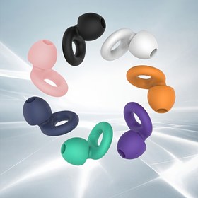 Resim Yüzme, iş, motosiklet, uyku için silikon tekrar kullanılabilir kulak uçlarıyla XS/S/M/L boyutlarında 1 çift kulak tıkacı 