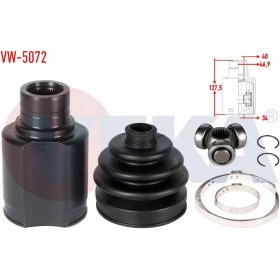Resim Otoco Volkswagen Tıguan Aks Kafası Sol-Sağ Ön Iç 5N0498103A 