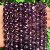 Resim 4-12mm AAA Doğal Taş Mor Ametist Yuvarlak Aralayıcı Boncuklar - Canlı Koyu Menekşe Rengi, Pürüzsüz Cilalı Yüzey, Yüksek Kaliteli DIY Takı Yapımı için Gevşek Boncuklar, Bileklikler, Kolyeler, Küpeler - Erkek ve Kadınlar için Unisex Hediye, Kolye Parçaları, Şık Boncuk Tasarımı 
