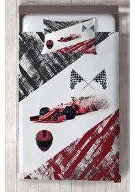 Resim Mekta Home Bebek Ve Çocuk Odası Formula Desenli Yatak Örtüsü Renkli 