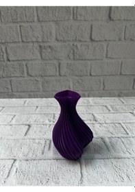 Resim Kalpli Vazo Mor Diğer 