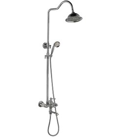 Resim Yapıtaşı Yt724 Retro Banyo Bataryalı Duş Seti Krom Krom 