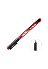 Resim 6'lı Kırmızı Edding 140s Asetat Kalem 0.3 MM Kırmızı 