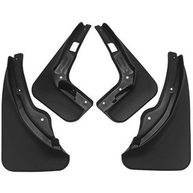 Resim Mercedes-benz C-class W205 2007-2010 İçin 4 Adet / Takım Araba Oto Yumuşak Plastik Sıçrama Flapları Çamurluk Koruma 