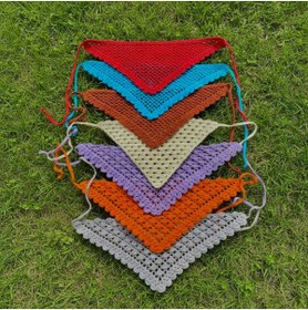 Resim HanimLoop Örgü Bandana Pinterest Renkli Bandana Bohem 