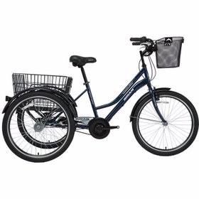 Resim Bisan BİSAN PORTER ÜÇ TEKERLİ BİSİKLET 39CM V 24 JANT 3 VİTES KIRMIZI SİYAH 