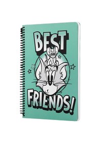 Resim Mabbels Spiralli Defter Tom And Jerry Best Friends Yeşil 80 Yp 17x24 Dft-388593 Çok Renkli 