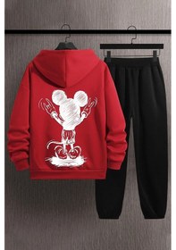 Resim Unisex Usual Suspect Baskılı Eşofman Takımı Kırmızı 