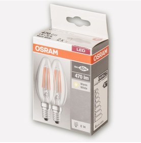 Resim Osram 2'Li Led Ampul E14 40W 
