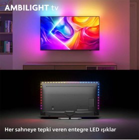 Resim Philips Ambilight TheOne 55PUS9000 4K UHD QLED 139cm 55" Smart TV Dolby Vision TitanOS 