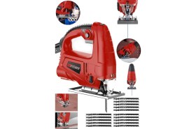 Resim Steiner Alman 4000 W Sjs Metal Şanzıman 6 Kademe Devirli Bakır Sargılı Dekupaj Testere Makinesi + 15 Uç 
