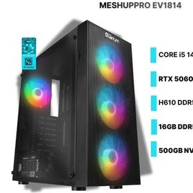 Resim Quantum Gaming Meshuppro EV1814 i5-14400F 16 GB 500 GB NVMe SSD 8 GB RTX5060 Free Dos Masaüstü Oyuncu Bilgisayarı 