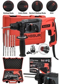 Resim Assur ASR521 850 W Darbeli Kırıcı Delici Hilti Kırmızı 