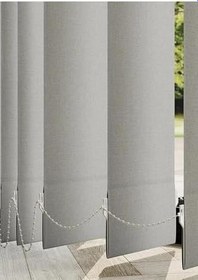 Resim Gri Blackout Dikey Perde Döndürülebilen Tam Açık Ya Da Tam Kapalı Kumaş Dikey 