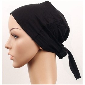 Resim Tesettür Giyim İçin Dikişsiz Bağlamalı Tesettür Bone - Bağlamalı Bandana 5 Adet 
