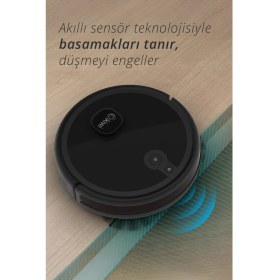 Resim Kiwi KVC-4091 Akıllı Robot Süpürge | 6000PA Güçlü Emiş, Lazer Haritalama, Paspas , Uygulama Kontrollü 