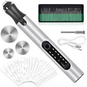 Resim Moveevo Usb Şarjlı Mini El Taşlama Seti - Çok Amaçlı Taşlama Ve Parlatma Aleti 