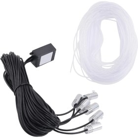 Resim 6 Rgb LED Atmosfer Arabası Işık Iç Ortam Işık Fiber Optik Şeritler Uygulama Kontrolü Tarafından Işık Dıy Müzik 8m Fiber (Yurt Dışından) 