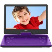 Resim ie Geek Taşınabilir DVD Oynatıcı - 14,1'' Döner Ekran, 6 Saat Pil Ömrü, USB/SD Kart Desteği 