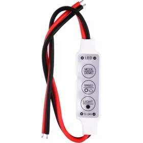 Resim Üç Tuşlu Tek Renkli LED Kontrol Cihazı 12V-24V 