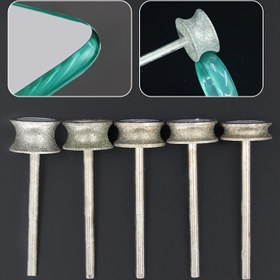 Resim 5 Parça 3/4/5/6/8mm Elmas Taşlama Başlıkları, Cam Kenarları için Yapay Yeşim Cilalama ve Yuvarlak Kenar Aletleri Seti 