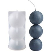 Resim Epoksi Reçine Silikon Kalıp Taş Tozu Dikey Bubble Mum Kalıbı Çok Renkli 