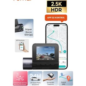 Resim 70mai 2.5k Araç Kamerası A410 Ön Kamera Sadece Ön Kamera Süper Gece Görüşü F1.55 Dahili Wi-fi 