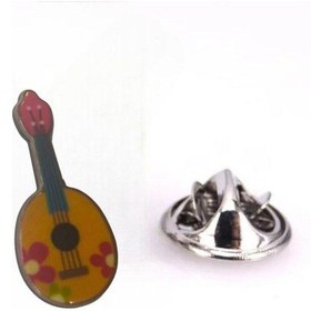 Resim Herşey Nota Mandolin Yaka İğnesi Rozet Çok Renkli 