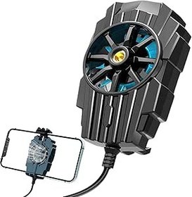 Resim Raxove Telefon Soğutucusu, Telefon Soğutma Fanı | Cep Telefonu Soğutma Fanı - Gürültü Azaltma Telefon Soğutucu Fan Takılabilir Akıllı Telefonlar 4.7-7.5 İnç Cep Telefonları için Cep Telefonu Radyatörü 