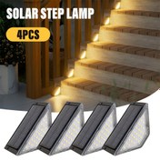 Resim GoldenCentury Güneş Enerjili Açık Adım Lambası, Akıllı Işık Kontrolü, Otomatik Kapalı Gündüz/Gece, IP44, Yarı-Flush Montaj, Plastik Gölgelik Bahçe, Yol, Veranda ve Patio Aydınlatması, Güneş Enerjili Açık Dekoratif Aydınlatma, Bahçe Ortam Aydınlatması, Şık Silindirik Tasarım, Dayanıklı Plastik Gölgelik 