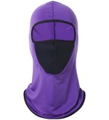 Resim Butu Nefes Alabilir Örgü Güneş Korumalı Boyun Körüğü Koyu Mor 