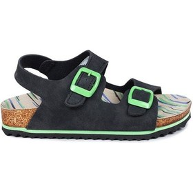 Resim Jump 50023 Çift Tokalı Kız Çocuk Sandalet Siyah 