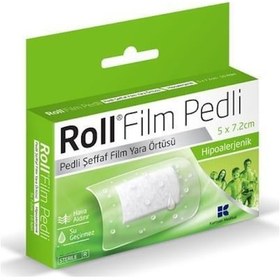 Resim Roll Film Pedli 5X7.2 Cm 50Li Steril Yara Örtüsü Su Geçirmez 