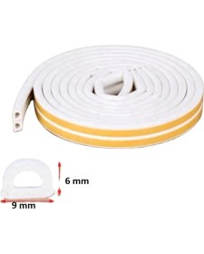 Resim Tify Kendinden Yapışkanlı Kapı ve Pencere İzolasyon Bandı - Kauçuk Fitil Beyaz 10 x 2 =20 Metre 