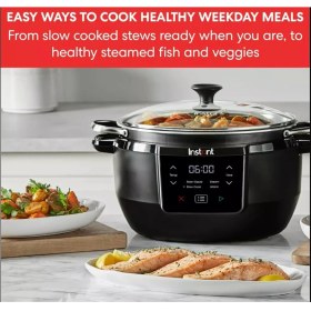 Resim Instant Pot Üstün Yavaş Pişirici 7.1 Lt. 4in1 (Yavaş Pişirme, Kızartma, Buharda Pişirme ve Sıcak Tutma Fonksiyonu) 