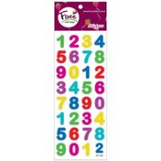 Resim Face Sticker Rakamlar Renkli 1x 1.5 Cm 