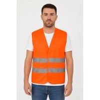Resim GALANTHUS HI-VIS YELEK Fosforlu Reflektörlü Güvenlik Yeleği İş Güvenliği F.TURUNCU M 